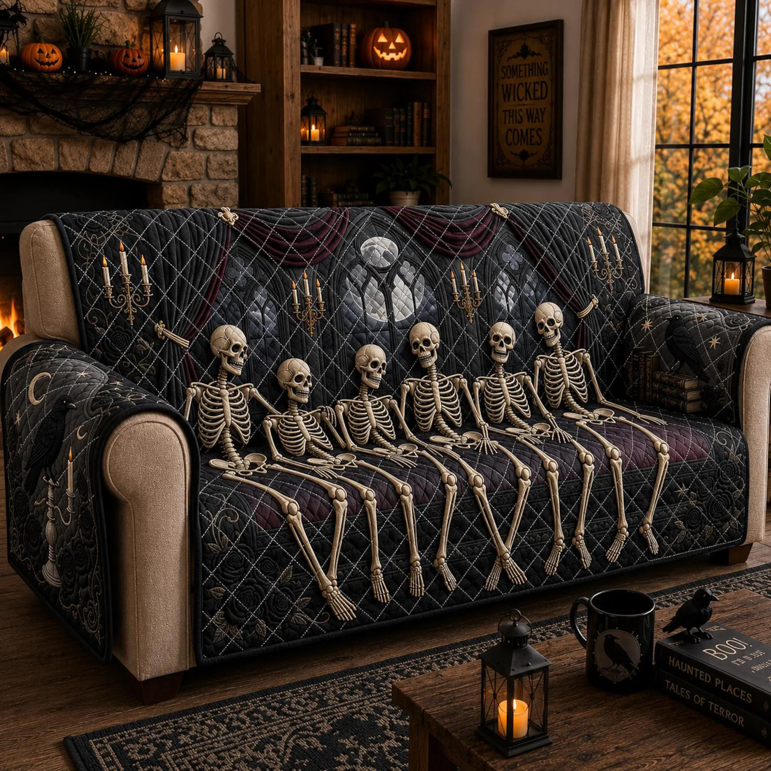 Halloween Ghost Lights - Spooky Ghost String Lights for Mantel Shelf Wall Porch Party and Seasonal Home Decor Display Styling, Halloween Front Door Decor | Home Sweet Spooky Home | Halloween Wreath | Halloween Sign | Halloween Decor | Halloween Door Hanger | Wreath, Halloween Pillow - Trick or Treat Embroidered Decorative Cushion, Knit pumpkin garland for mantel 6' garland, fall bookshelf, little pumpkin baby birthday decor, autumn decor garlands, cozy gifts, Stained Glass Pumpkin Figurine: Halloween Suncatcher Decor,Neutral Halloween Blanket Bat Boho Halloween Decor Bat Woven Blanket Floral Halloween Throw Blanket Fall Home Decor,Skeleton Family Sofa Cover, Halloween Couch Protector, Gothic Home Decor Gift,Halloween Skeleton 3D Printed Quilt Rug, Skeleton Welcome Mat, Indoor Halloween Decor, Fall Home Decoration, Spooky Season Gift 

 #LTKSeasonal #LTKHome #LTKSaleAlert