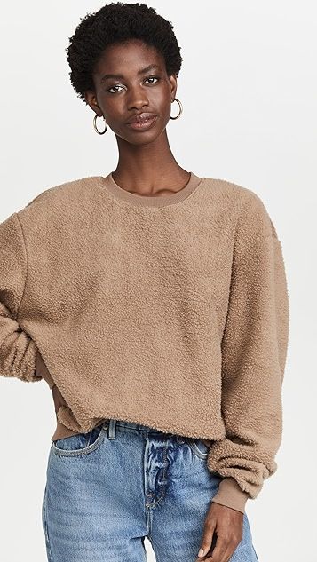 Sherpa Boyfriend Sweatshirt | Shopbop