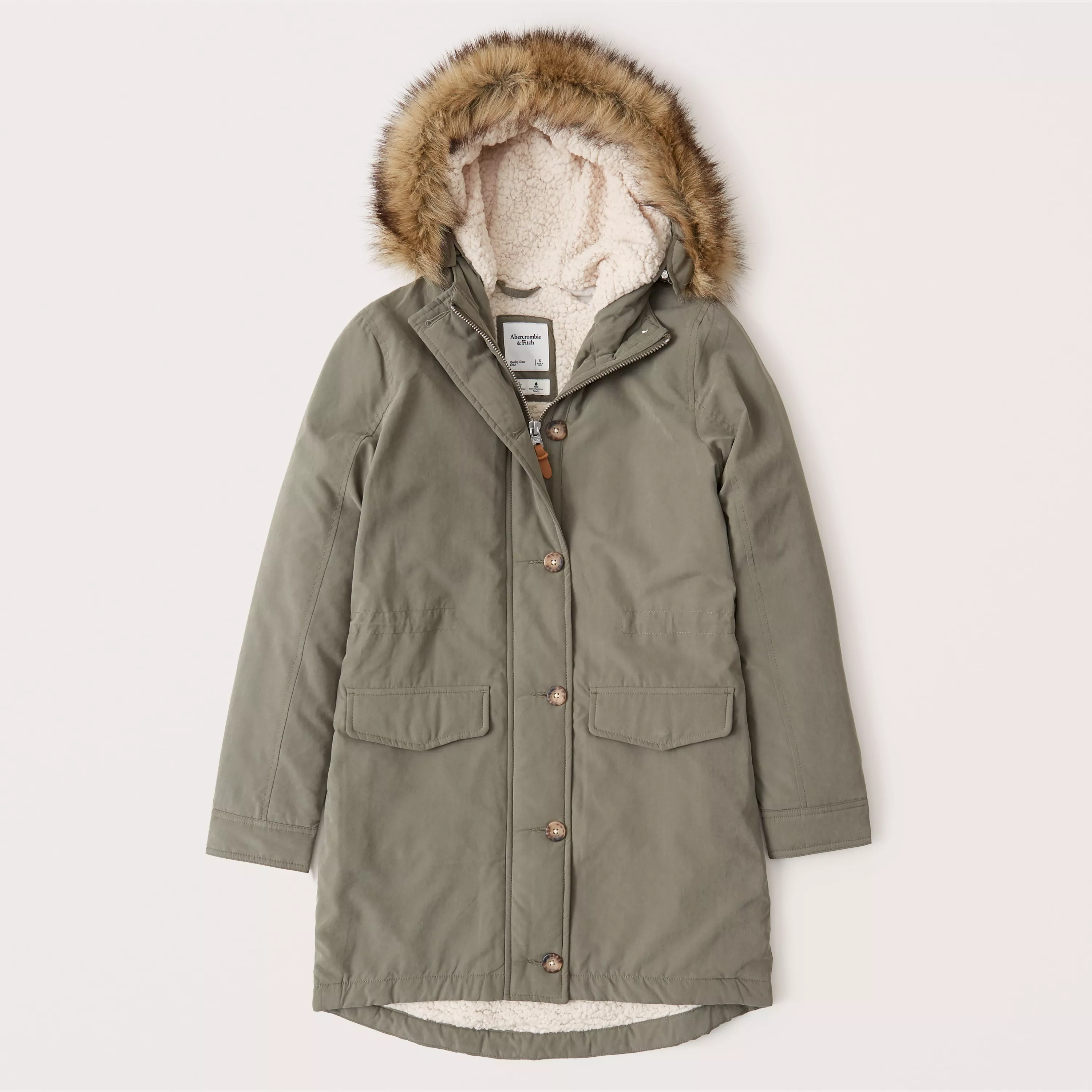 Abercrombie sherpa outlet military parka