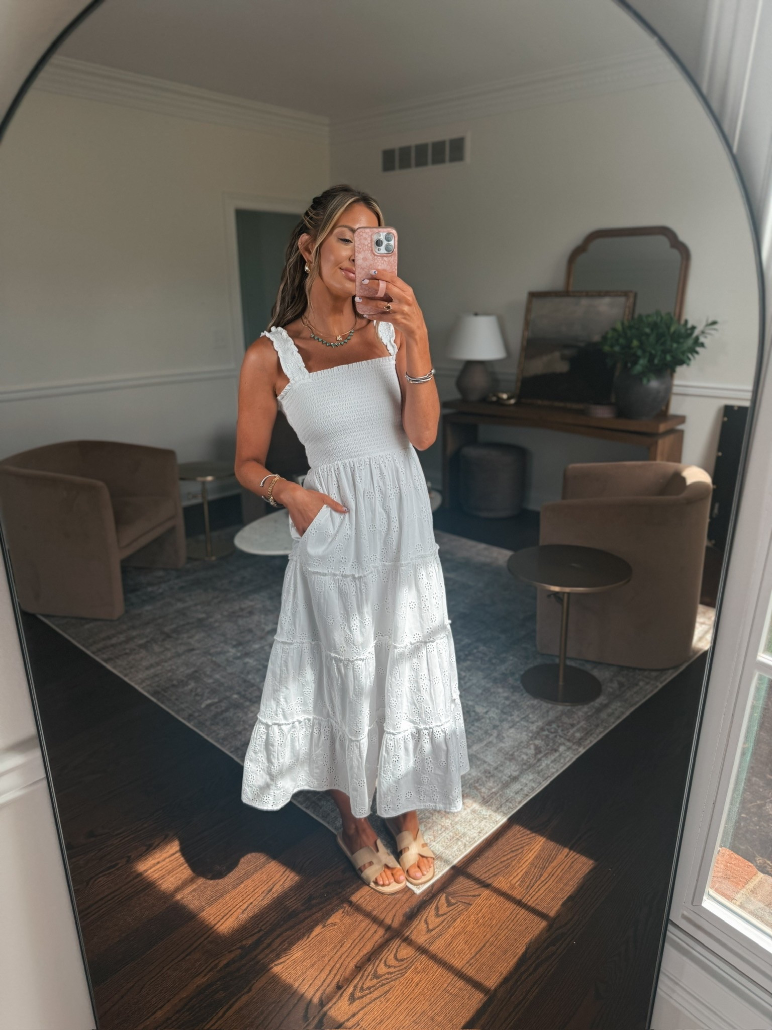 The perfect dress for you next beach vacation. This would be so good for a family picture outfit on the beach or at a 4th of July party!  The quality and details are stunning!!

#LTKgrwm #LTKootd #LTKmomlife