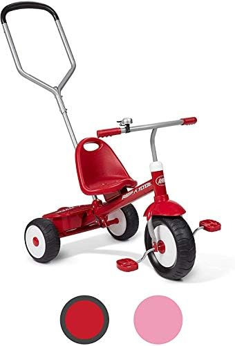 Amazon.com: Radio Flyer Deluxe Steer & Stroll Ride-On Trike, Tricycle For Toddlers Age 2-5, Toddl... | Amazon (US)
