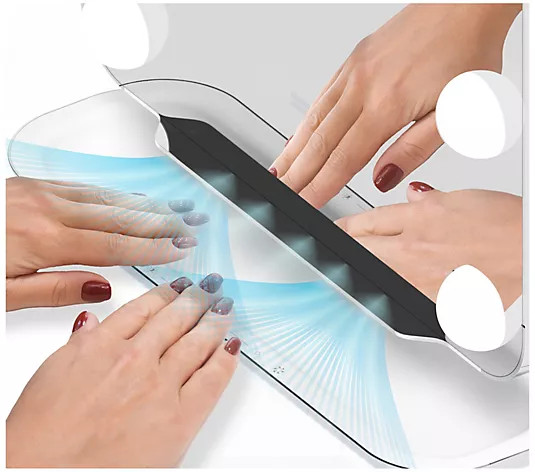 Sharper Image SpaStudio Hollywood Vanity Mirror with Fans | QVC