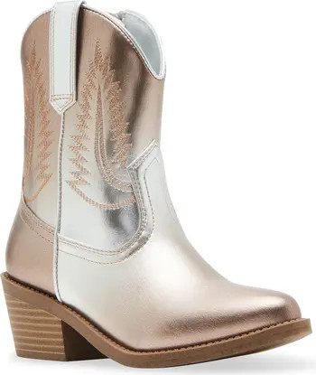 Steve Madden Kids' Western Metallic Boot | Nordstromrack | Nordstrom Rack
