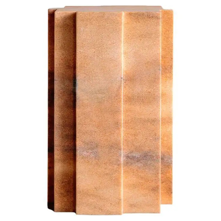 Kelly Wearstler Otto Side Table in Sunset Marble | 1stDibs