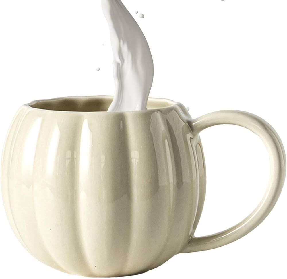 Vohuix Pumpkin Coffee Mug,Cute Pumpkin Cup Halloween Mug Fall Coffee Mug Tea Mug Milk Water Cup, ... | Amazon (US)