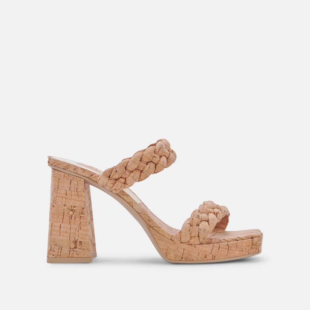 ASHBY HEELS NATURAL CORK | DolceVita.com