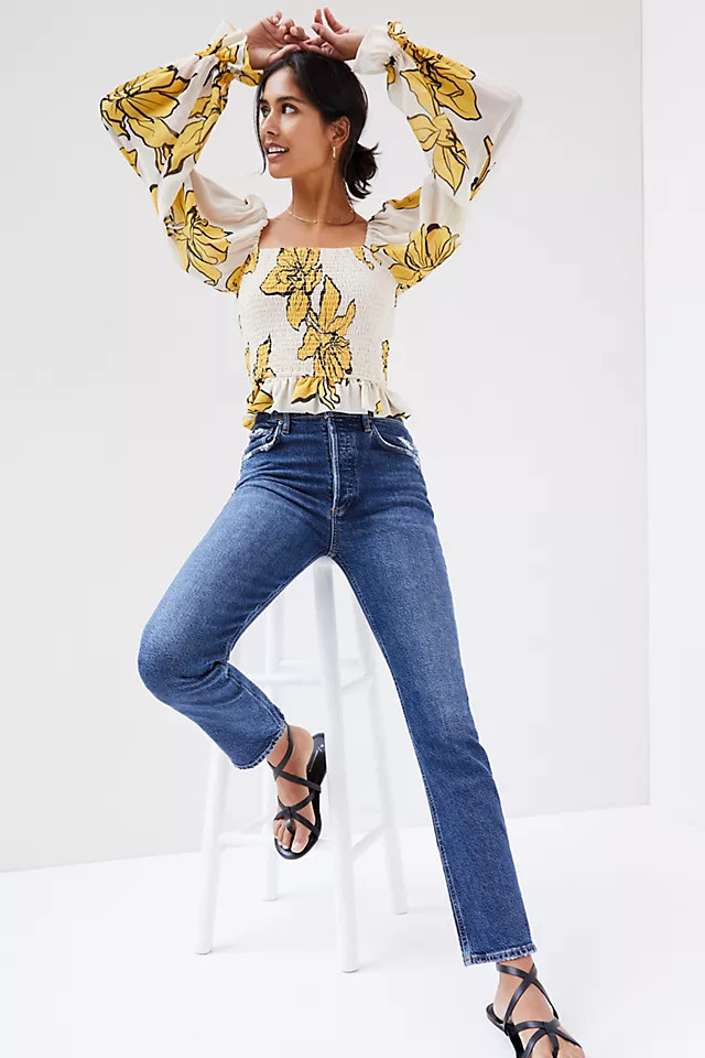 AGOLDE Riley Straight Jeans | Anthropologie (US)