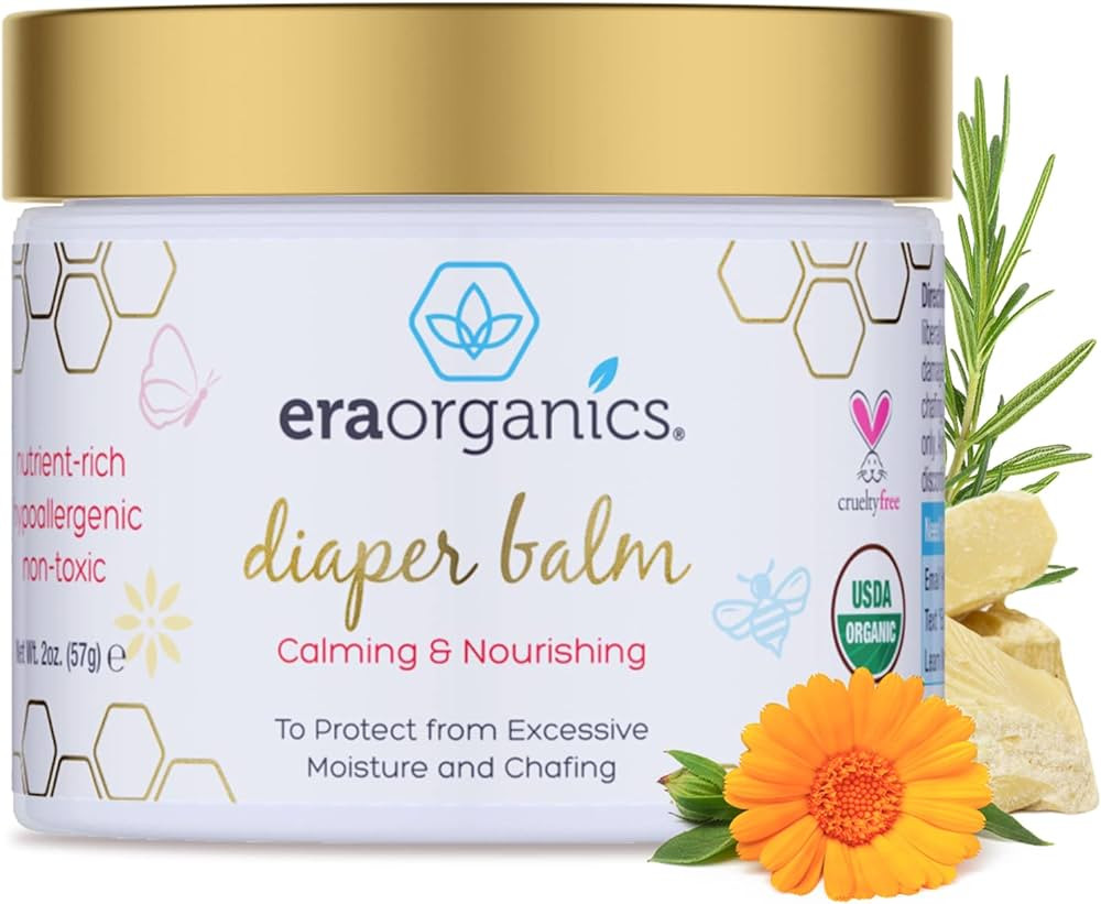 Era Organics Baby Diaper Balm - USDA Organic Ointment Cream Extra Soothing and Nourishing for Dry... | Amazon (US)
