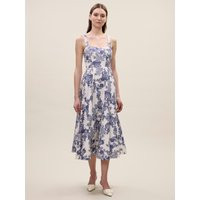 Lena Shine Dress - Ivory Toile Combo / 6 | Rebecca Taylor