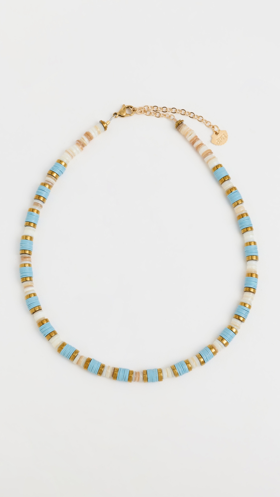 Hijas de Puka Lux Olas Turchese Necklace Cream & Turquoise One Size | Shopbop