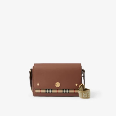 Vintage Check and Leather Note Bag | Burberry (US)