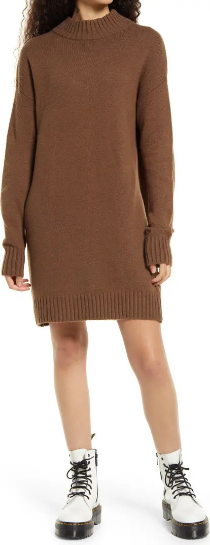 Easy Crewneck Long Sleeve Sweater Dress | Nordstrom