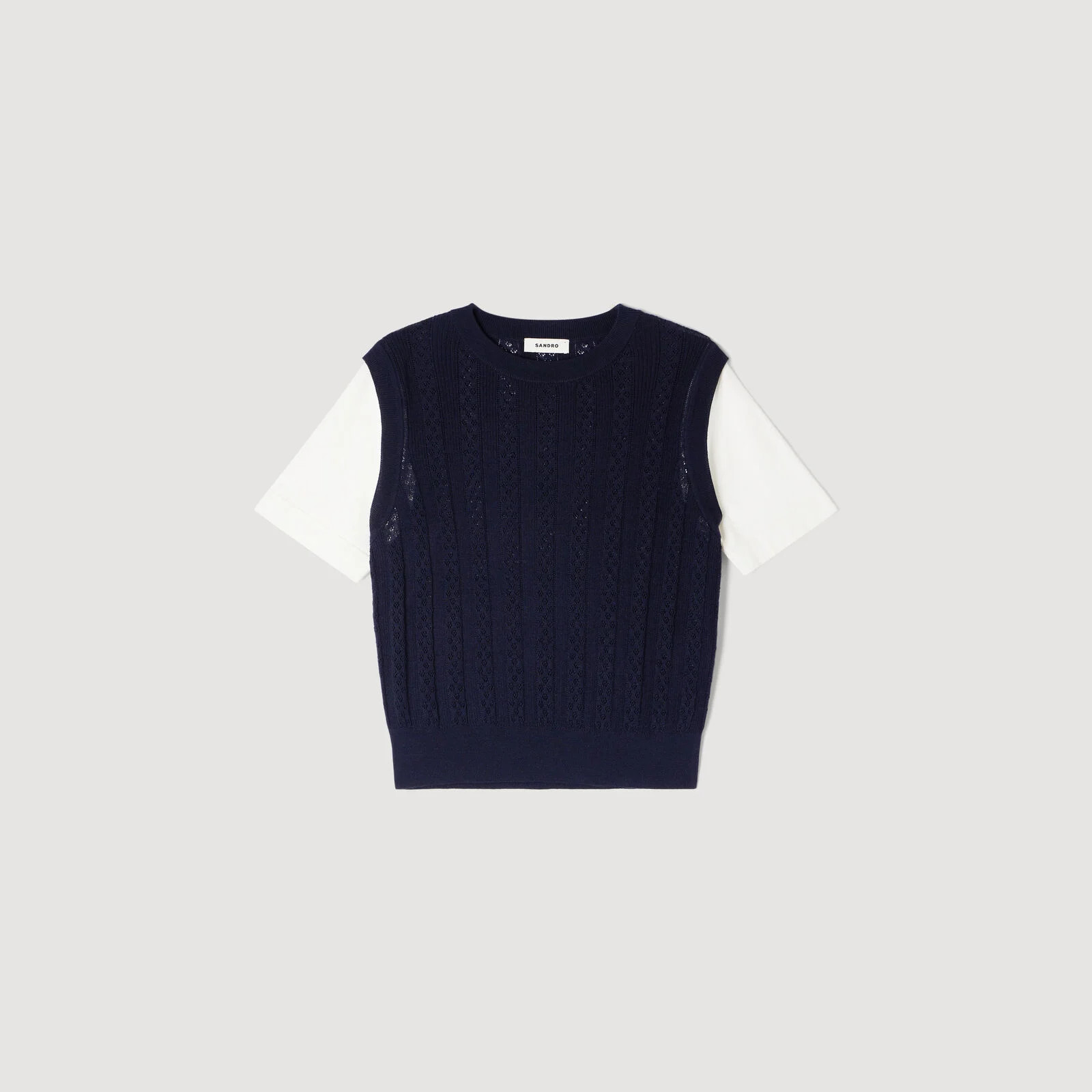 Pointelle knit sweater | Sandro US | Sandro-Paris US