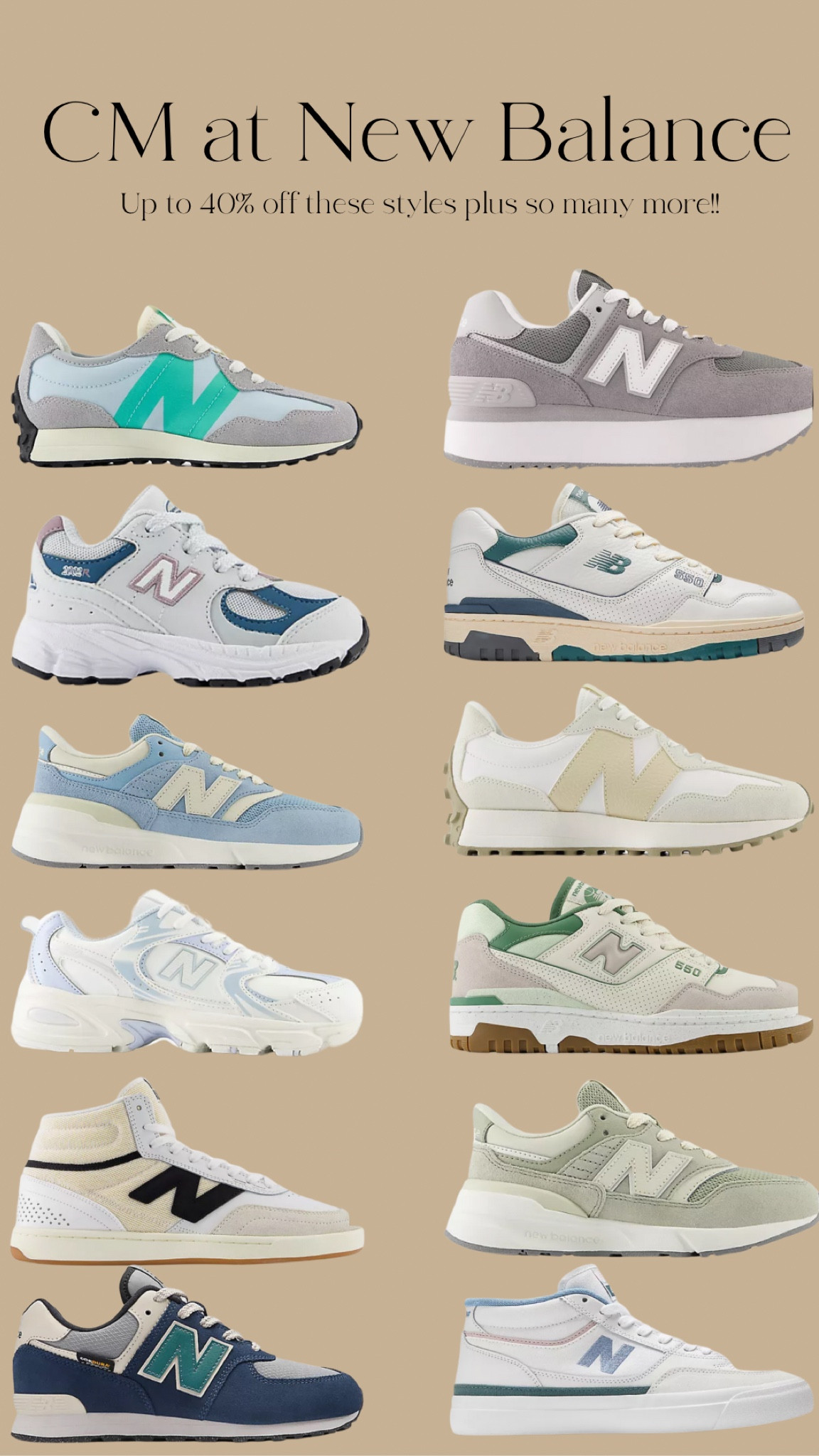 Cyber Monday at New Balance!
These are my favorite work shoes ✨
And I love how many styles they have now!!
Buy for the whole family 👟
#NewBalance #TennisShoe #ShoeSale #CyberMonday

#LTKSaleAlert #LTKFamily #LTKCyberWeek