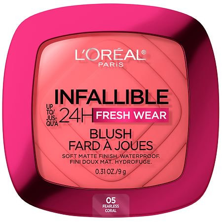 L Oreal Paris Infallible Up to 24H Fresh Wear Soft Matte Blush Fearless Coral 0.31 oz Pack of 2 | Walmart (US)