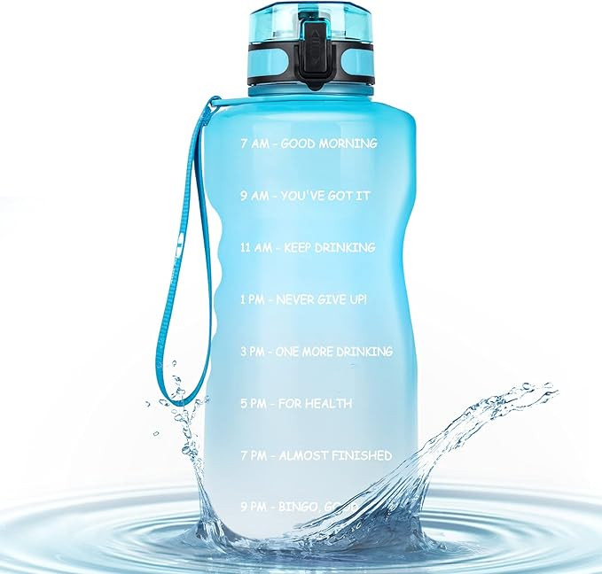 1 BY ONE Half Gallon Motivational Water Bottles with Straw and Time Marker for Outdoor Sports, Fi... | Amazon (CA)