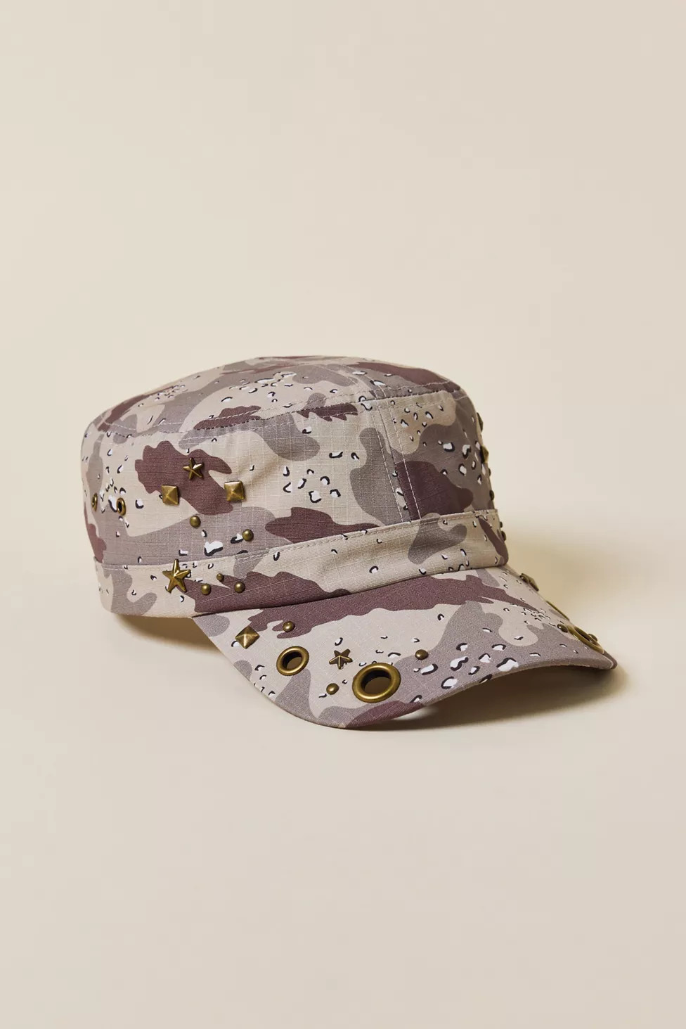 UO Camo Pattern Grommet Cadet Cap | Urban Outfitters (US and RoW)