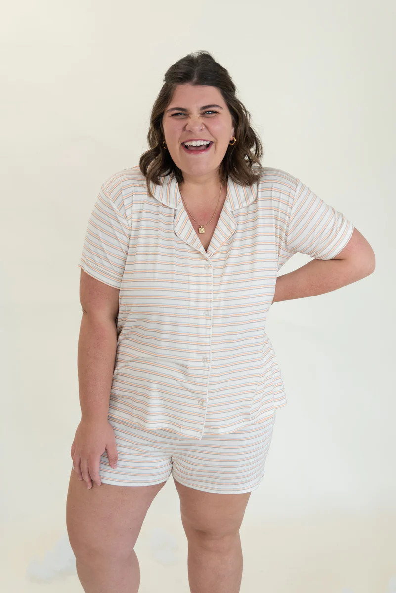 Retro Stripe | Women's Bamboo Two Piece Set | Brixton Phoenix
