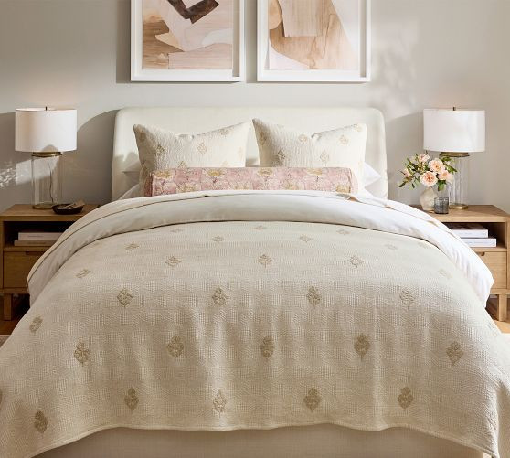 Natalie Embroidered Coverlet | Pottery Barn (US)