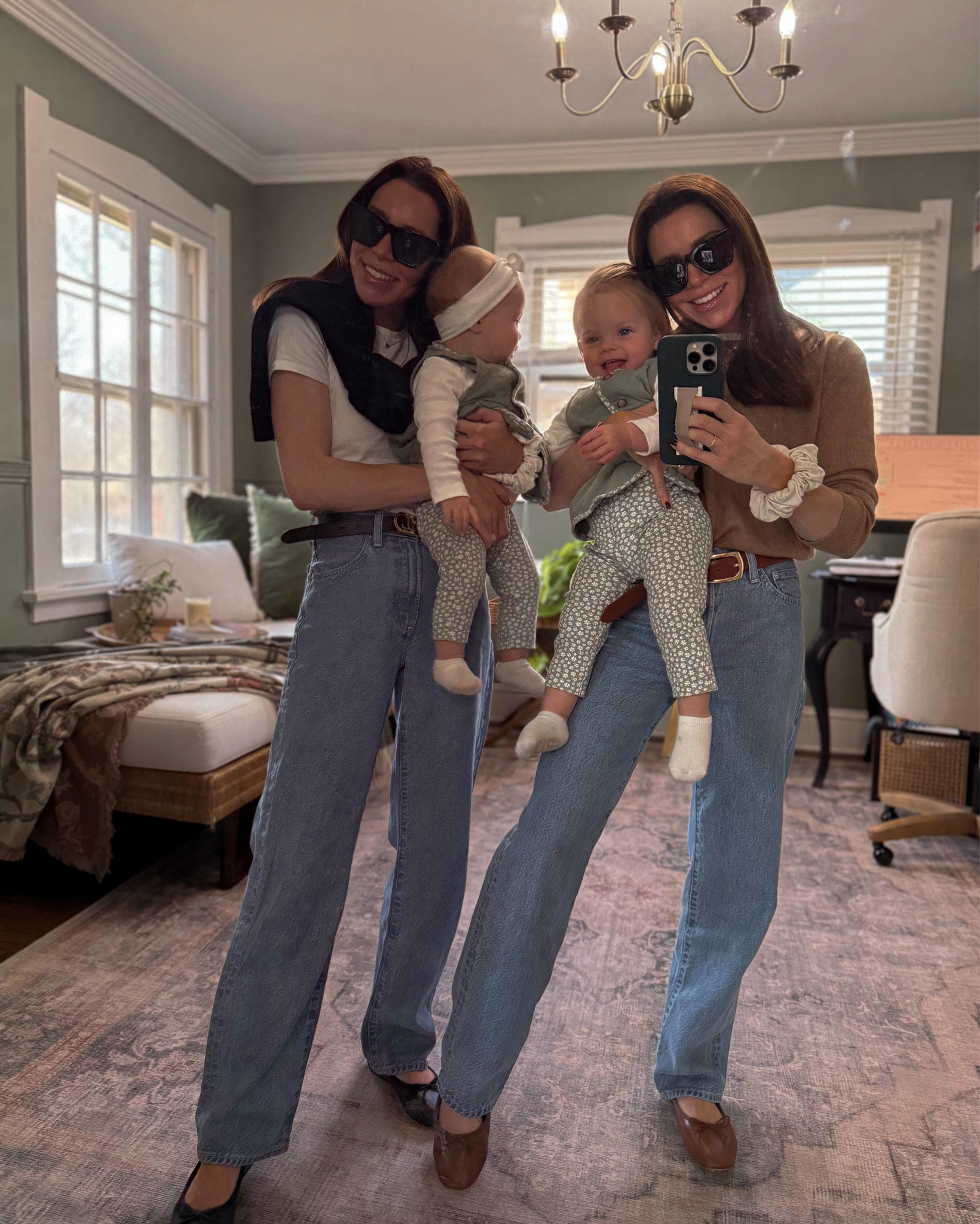 Life lately 🩷 comfiest 90s baggy jeans and most adorable matching baby girl outfits for spring 

#LTKBaby #LTKFamily #LTKSpringSale