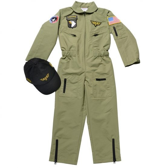 Aeromax Toddler/Big Kid Jr. Fighter Pilot Suit with Embroidered Cap | The Tot