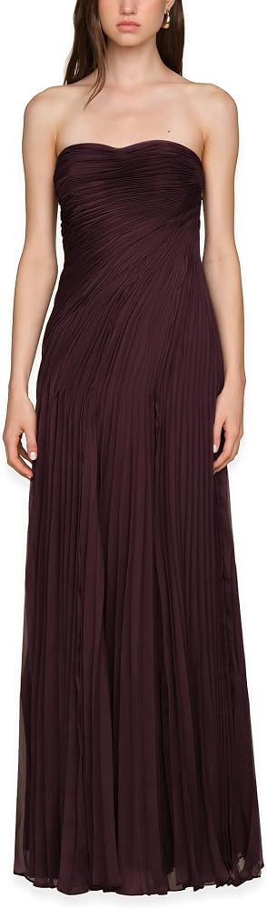 AMUR Women's Elea Asymmetrical Pleated Gown | Amazon (US)
