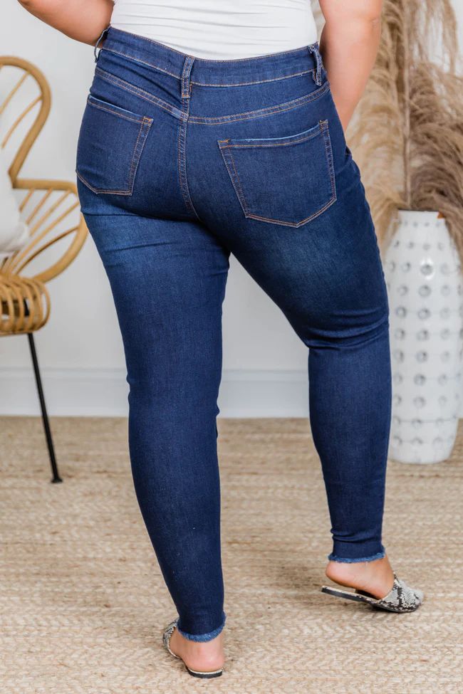 The Chelsie Dark Wash Jeans | The Pink Lily Boutique