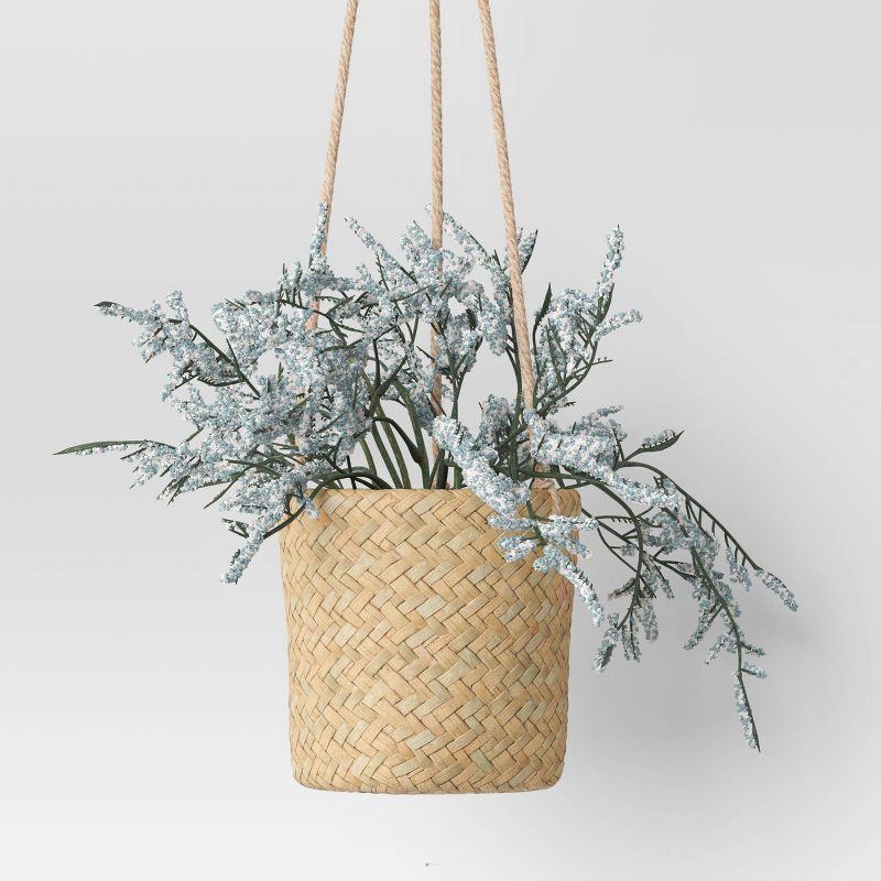 Faux Greenery in Woven Pot Wall Sculptures Green - Threshold™ | Target
