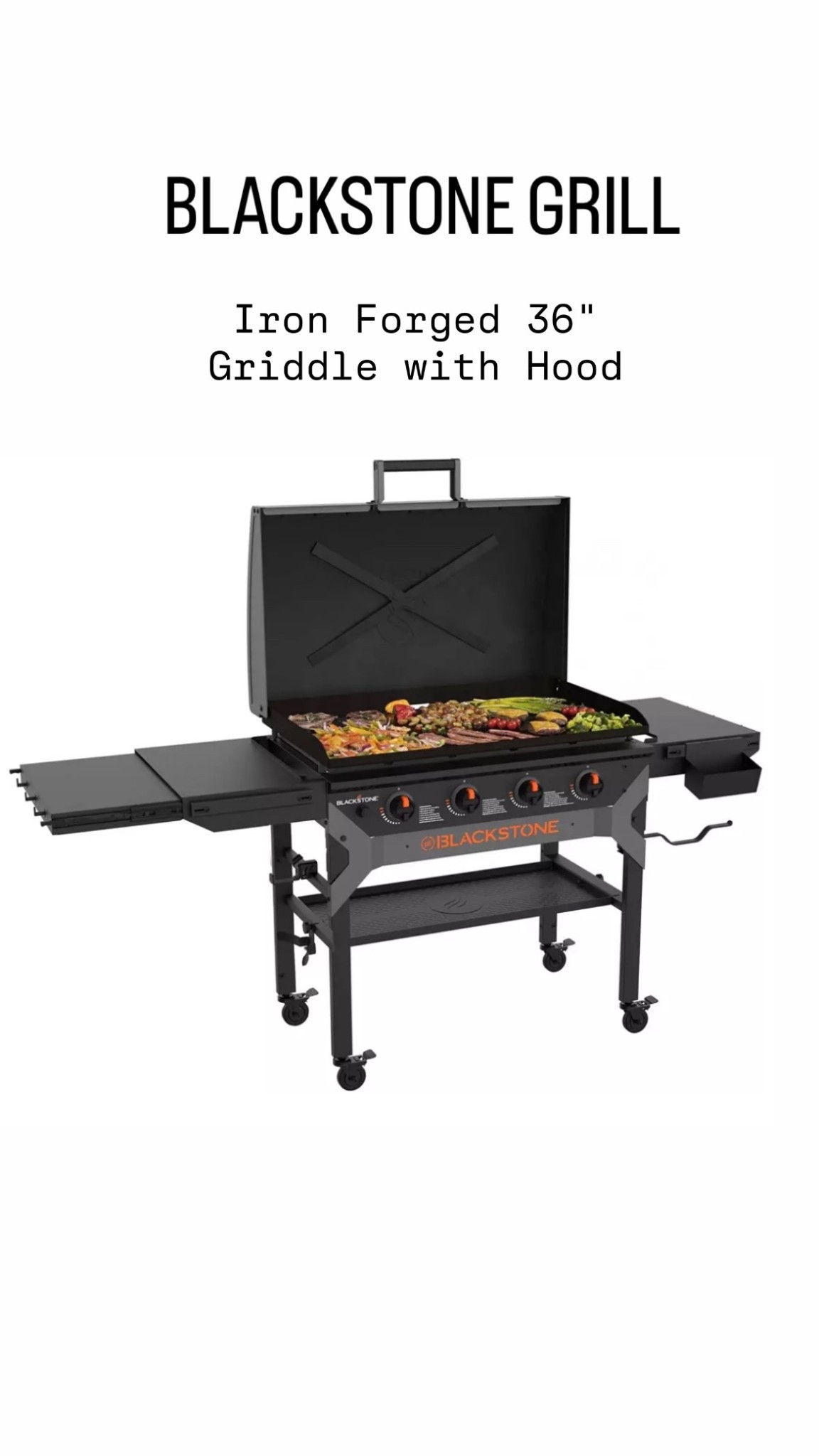 Blackstone Iron Forged 36" Griddle with Hood perfect for summer cooking!

#LTKSeasonal