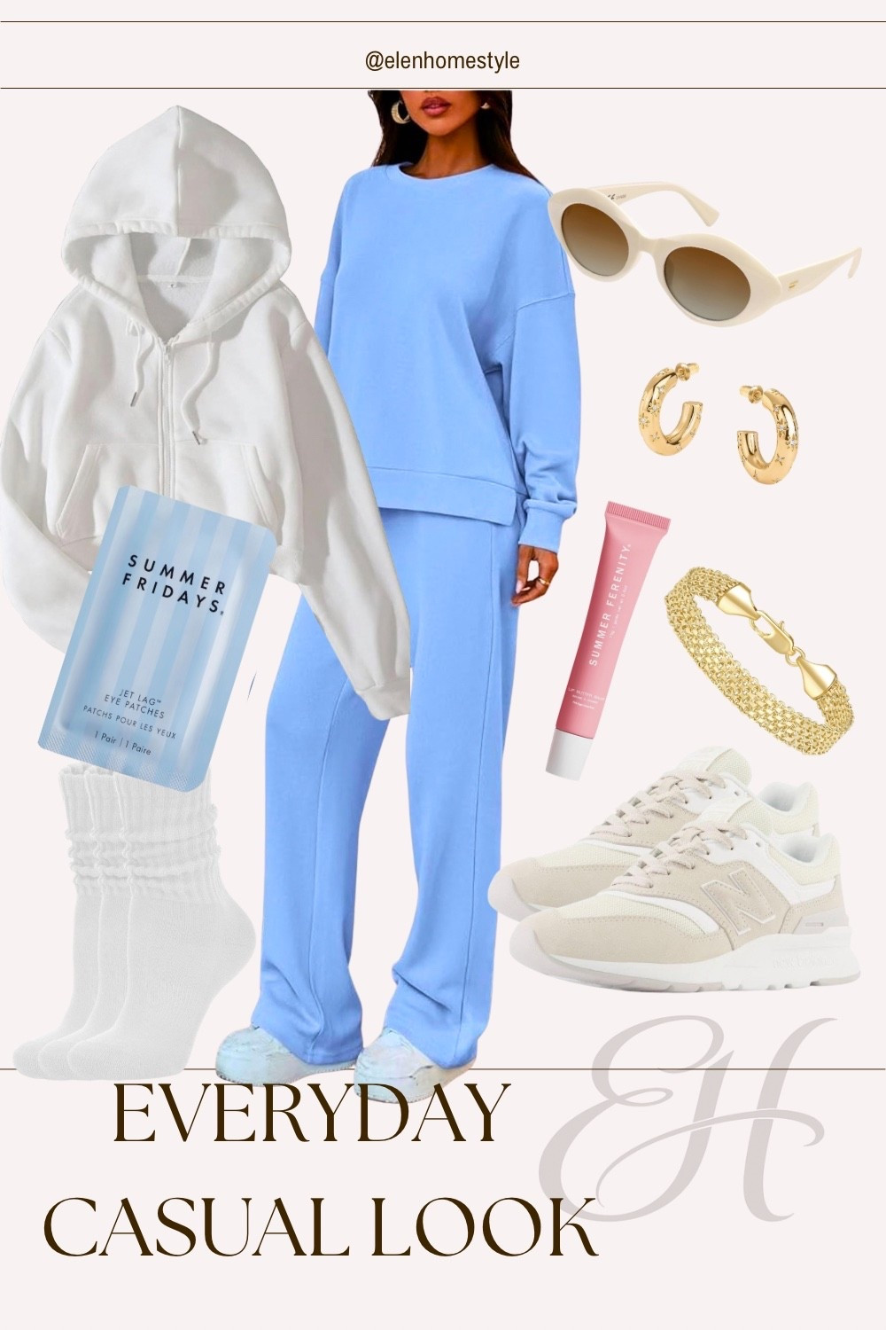 Soft blue sets are my go-to for everyday errands 🤍
Comfy, elevated, and easy to style with neutrals. I paired this cozy lounge set with classic sneakers, gold accents, and simple basics for that effortless everyday look.

Everything linked from Amazon ✨

#amazonfinds #ltkstyle #everydayoutfit #casualchic #springstyle #neutralstyle #comfystyle

#LTKootd #LTKU #LTKdayinmylife