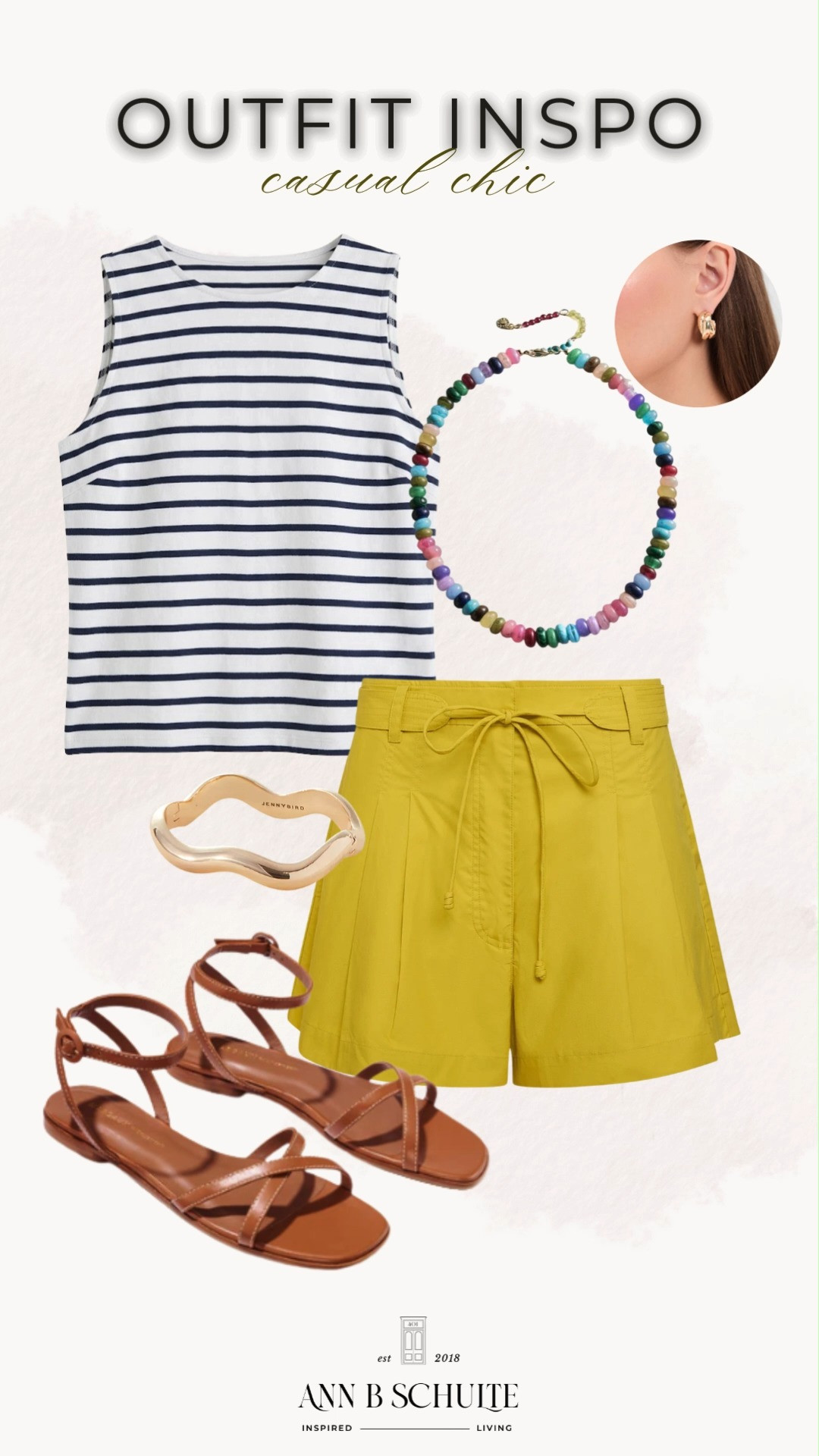 Casual chic is all about simple pieces with a playful twist. A classic striped tank paired with sunny yellow shorts creates an effortless outfit that feels polished, fresh, and perfect for warm days. Colorful accessories and strappy sandals add just the right amount of personality without overcomplicating the look. This is the kind of easy summer style that works for brunch, errands, vacations, and everything in between. ☀️💛✨

#CasualChic #SummerOutfit #StripedTank #SummerStyle #EverydayFashion #EffortlessStyle #WarmWeatherStyle #VacationOutfit #OutfitInsp 

 #LTKootd