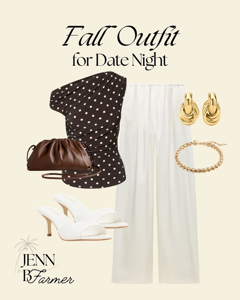 Polka dota are currently trending for fall - shop this look for a date night!


date night outfit, outfit idea, outfit guide, gold jewelry, polka dot top, mom date night, satin pants, aritzia, style guide

#LTKSeasonal #LTKmomlife #LTKgrwm