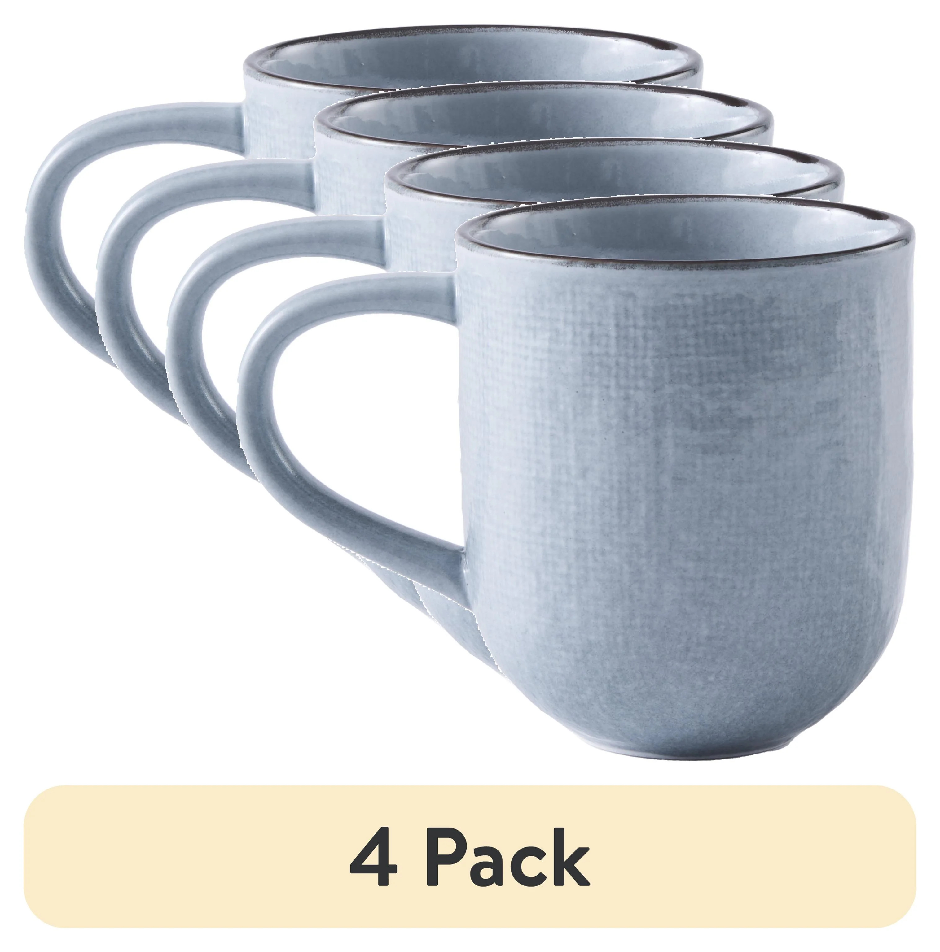 (4 pack) Better Homes & Gardens Denim Murphy Stoneware Mug | Walmart (US)