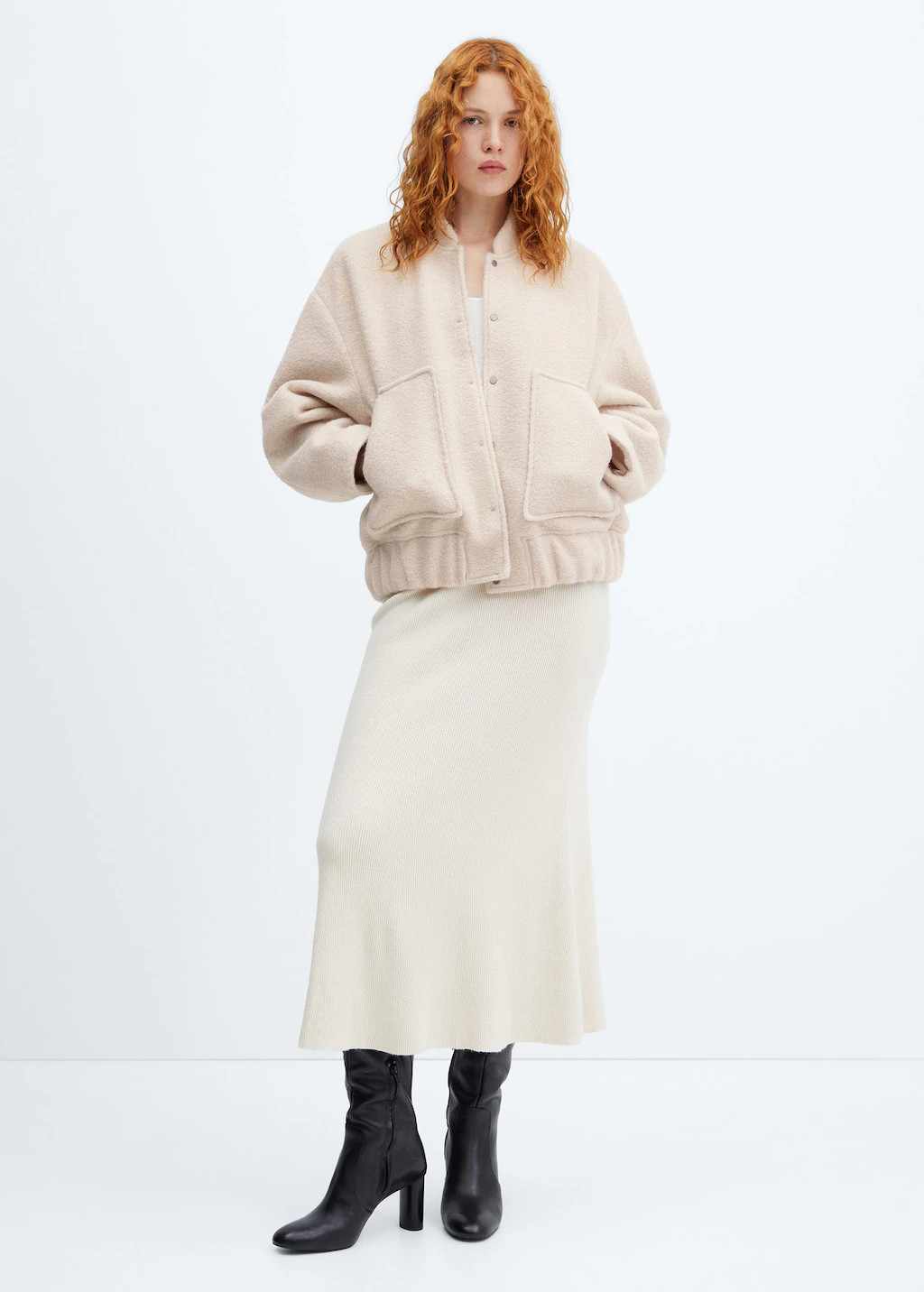 Soft oversized bomber | MANGO (US)