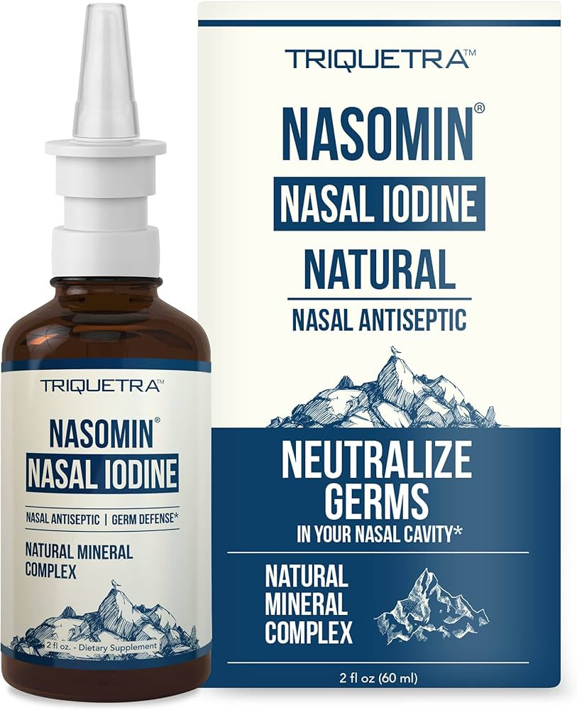 Nasomin® Nasal Iodine – Nasal Antiseptic Spray – Sanitize Your Nose of Germs - Iodine + Fulv... | Amazon (US)