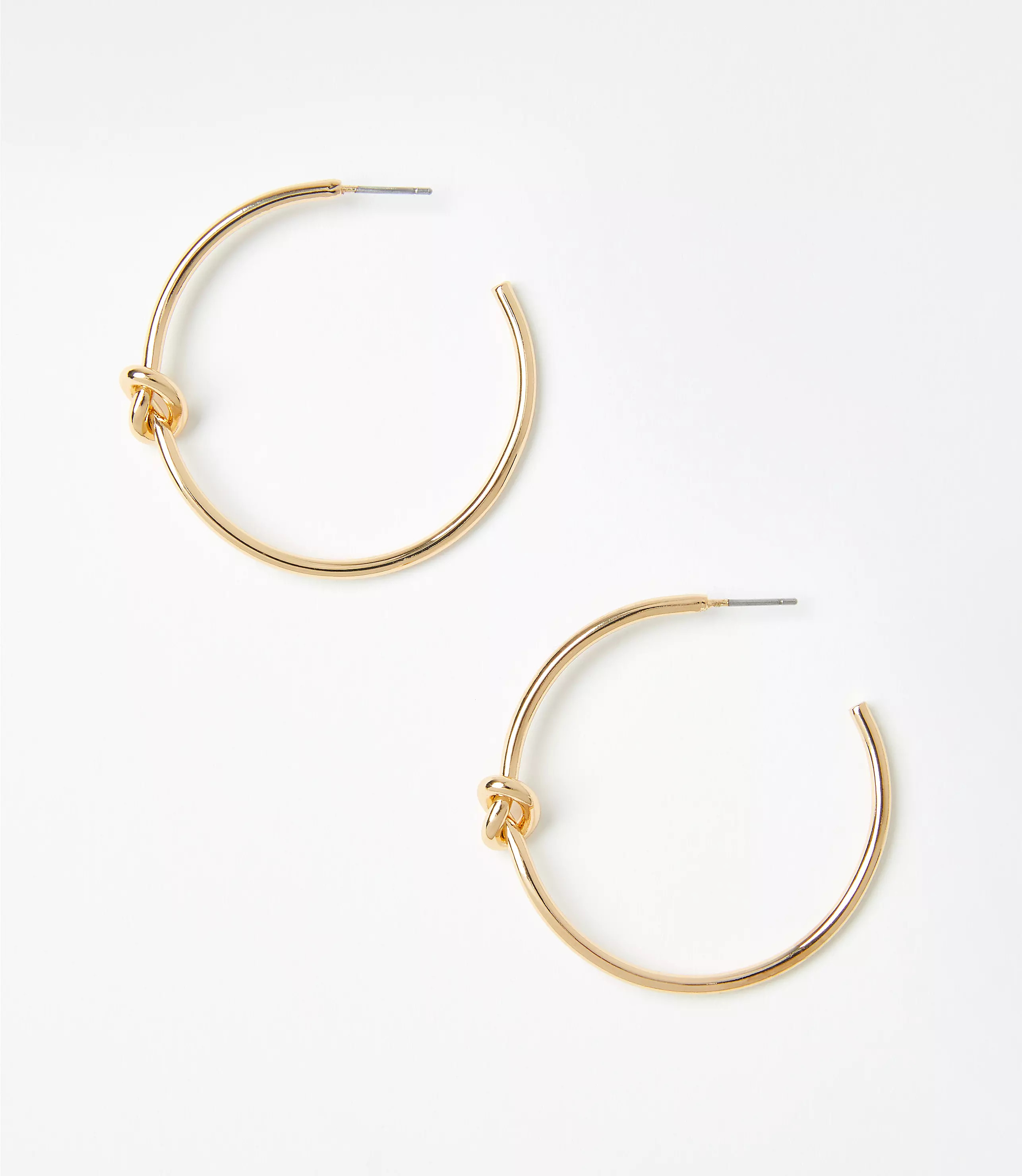 Delicate Knot Hoop Earrings | LOFT