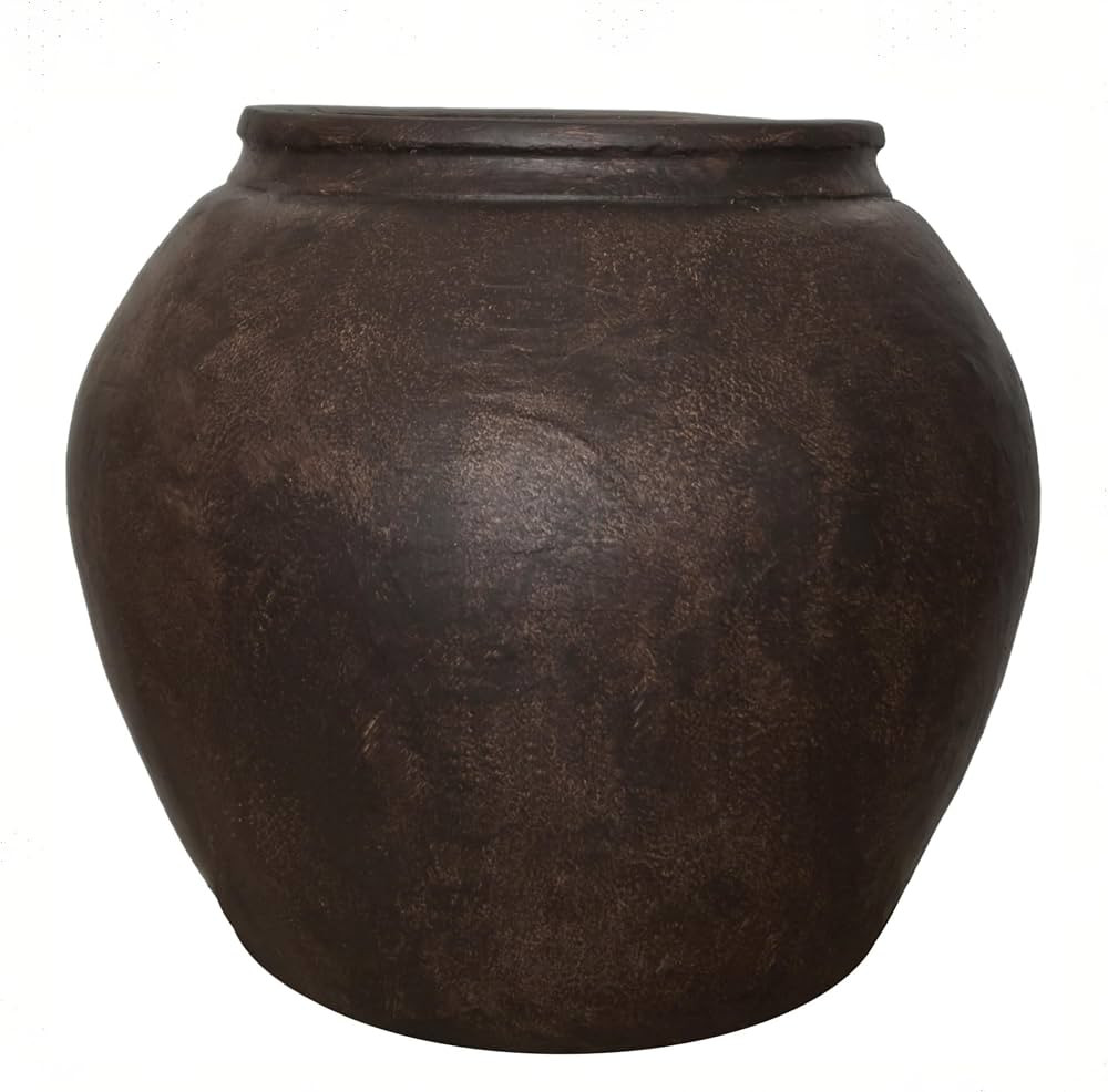 12" H x 14" Dia Fiberstone Vintage Style Planter with Drainage Hole, Indoor/Outdoor Large Plant P... | Amazon (CA)