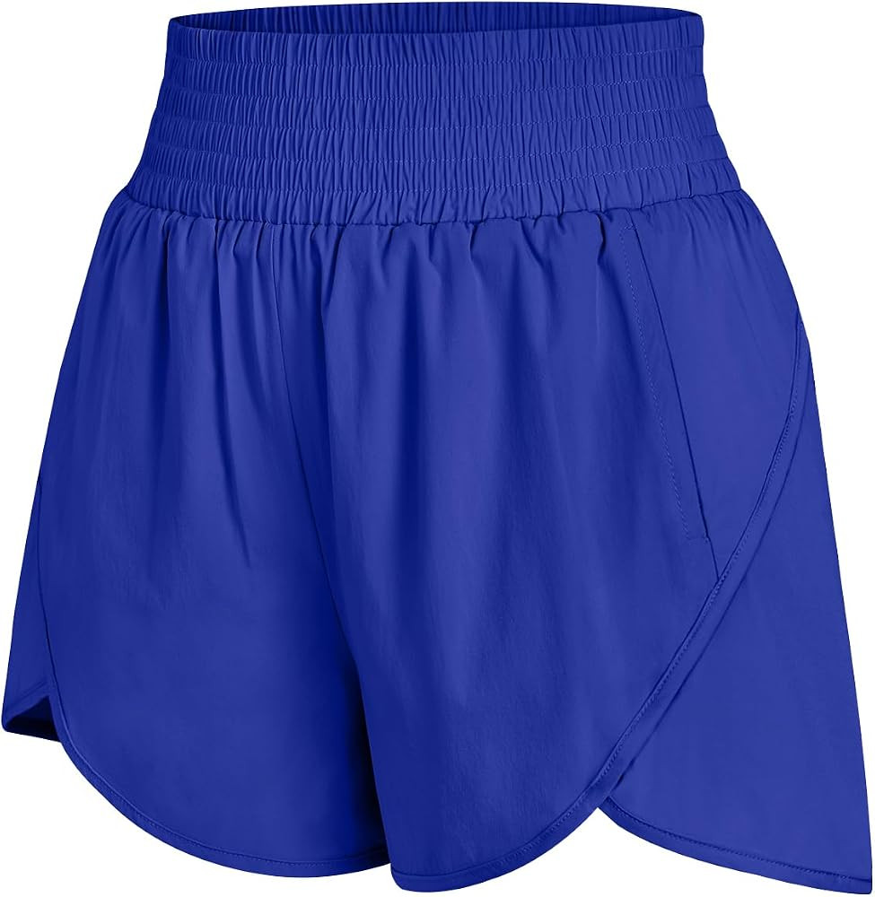 AUTOMET Womens Athletic Shorts High Waisted Running Shorts Gym Workout Shorts Casual Comfy Sport ... | Amazon (US)