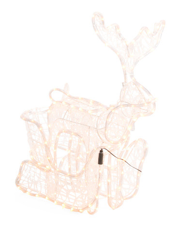 Led Outdoor Reindeer With Sleigh | TJ Maxx