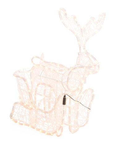 Led Outdoor Reindeer With Sleigh | TJ Maxx