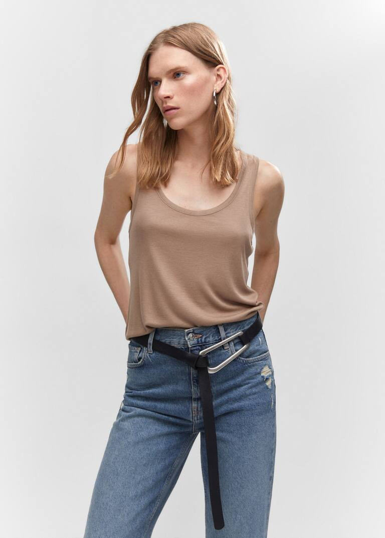 Flowy strap top | MANGO (US)