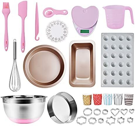 SUNCITY Complete Baking Set, 224 Pcs Real Baking Supplies for Kids, Teens and Beginner, Best Gift... | Amazon (US)