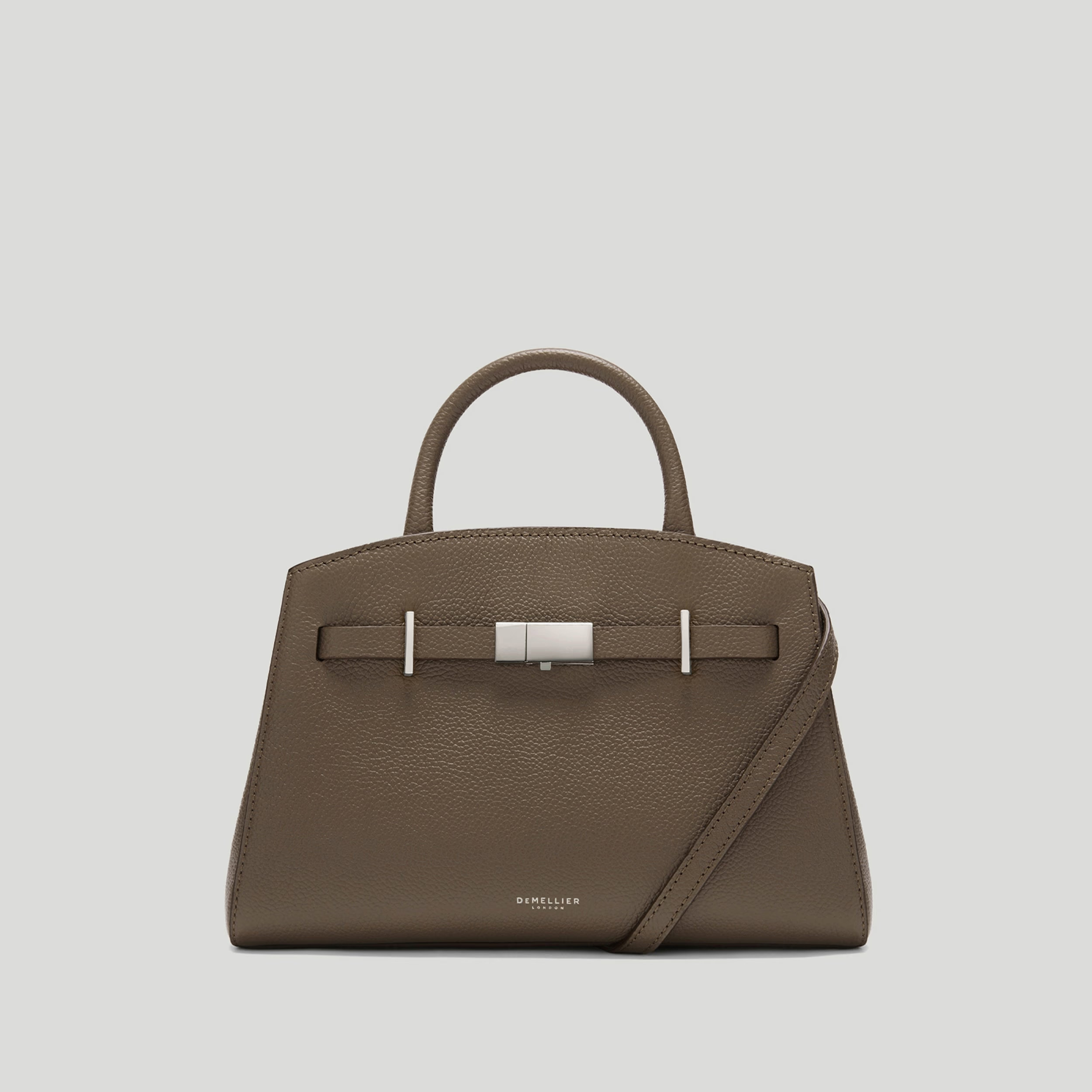 The Small Hudson | Dark Taupe Small Grain | DeMellier | DeMellier