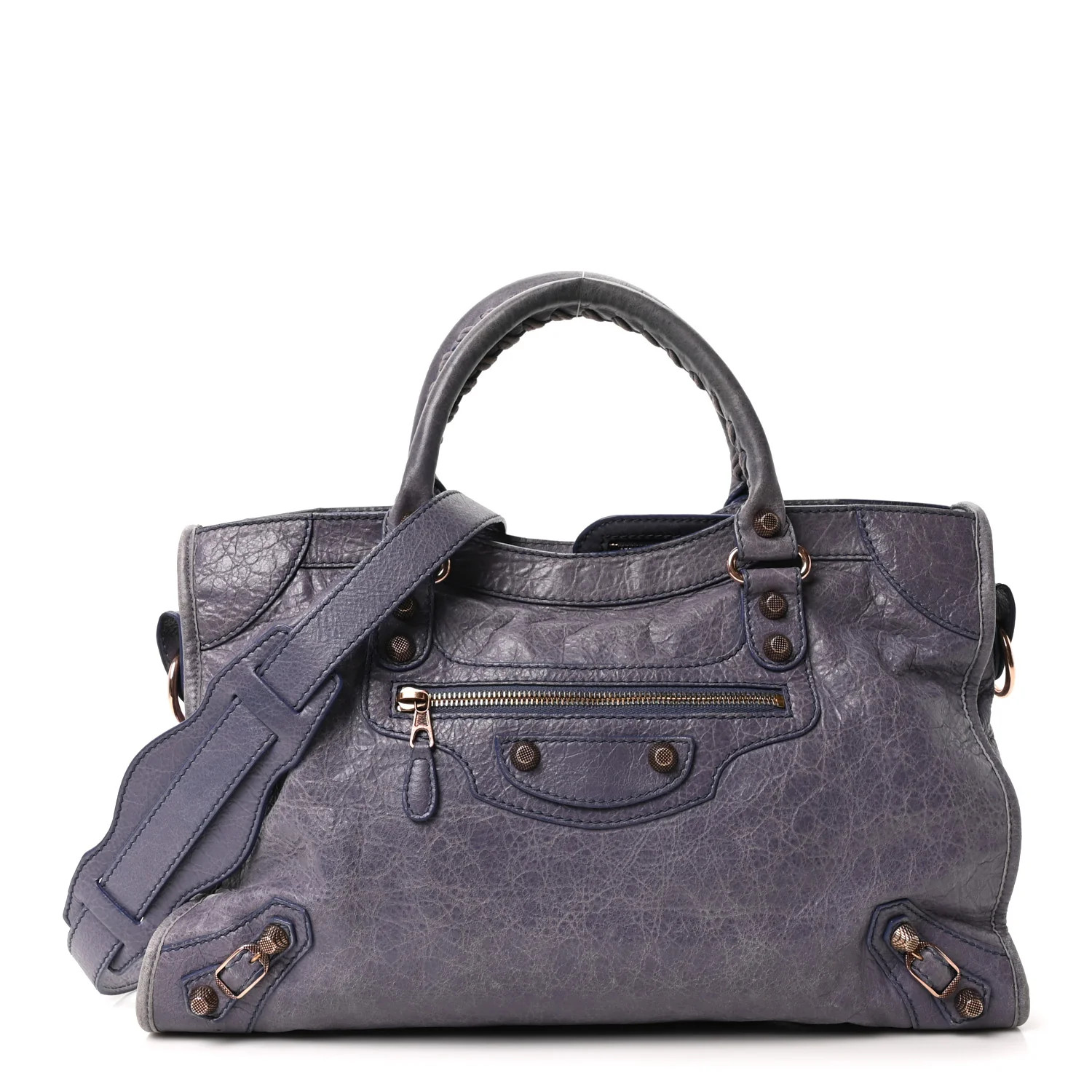 Agneau Giant 12 Rose Gold Hardware City Jacynthe | FASHIONPHILE (US)