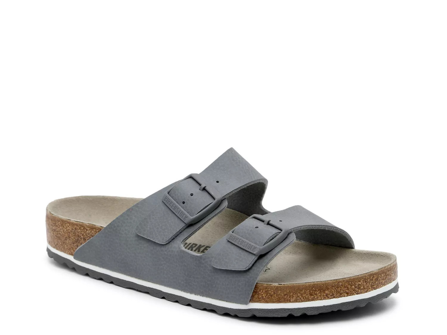 Birkenstock Arizona Slide Sandal | Men's | Grey | Size EU 46 / US Mens 13-13.5 / Womens 15-15.5 | Sandals | Footbed | DSW