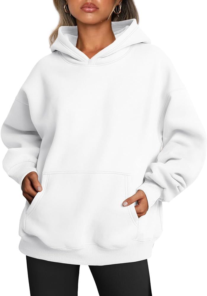 Trendy Queen Womens Oversized Hoodies Fleece Sweatshirts Long Sleeve Sweaters Pullover Fall Clothes  | Amazon (US)