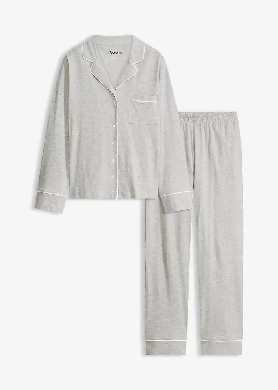 Pyjama mit Viskose und Knopfleiste | Bonprix DE