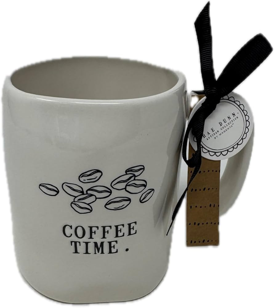 Rae Dunn by Magenta Coffee Mug - Different Designs (Coffee Time with Beans) | Amazon (US)