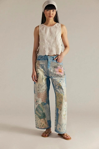 We The Free Illusions Printed Relaxed Jeans | Free People (Global - UK&FR Excluded)