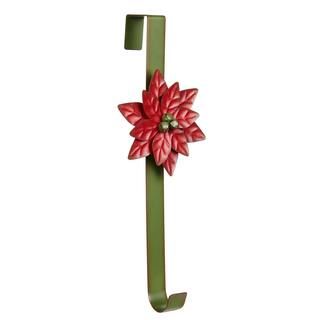 FOR LIVING  Metal Christmas Hanging Decoration Artificial Poinsettia Wreath Hanger, 15-in#151-813... | Canadian Tire